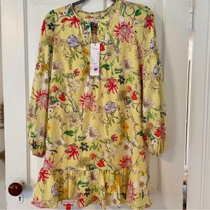 *NWT* Parker Dress Yellow Floral